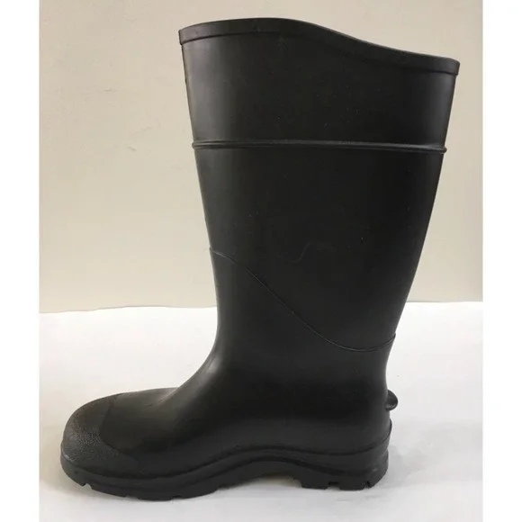 Servus Rubber Black Rain Muck Boots Mens Sz 8 Womens Size 10 Unisex Made In USA - Picture 5 of 11